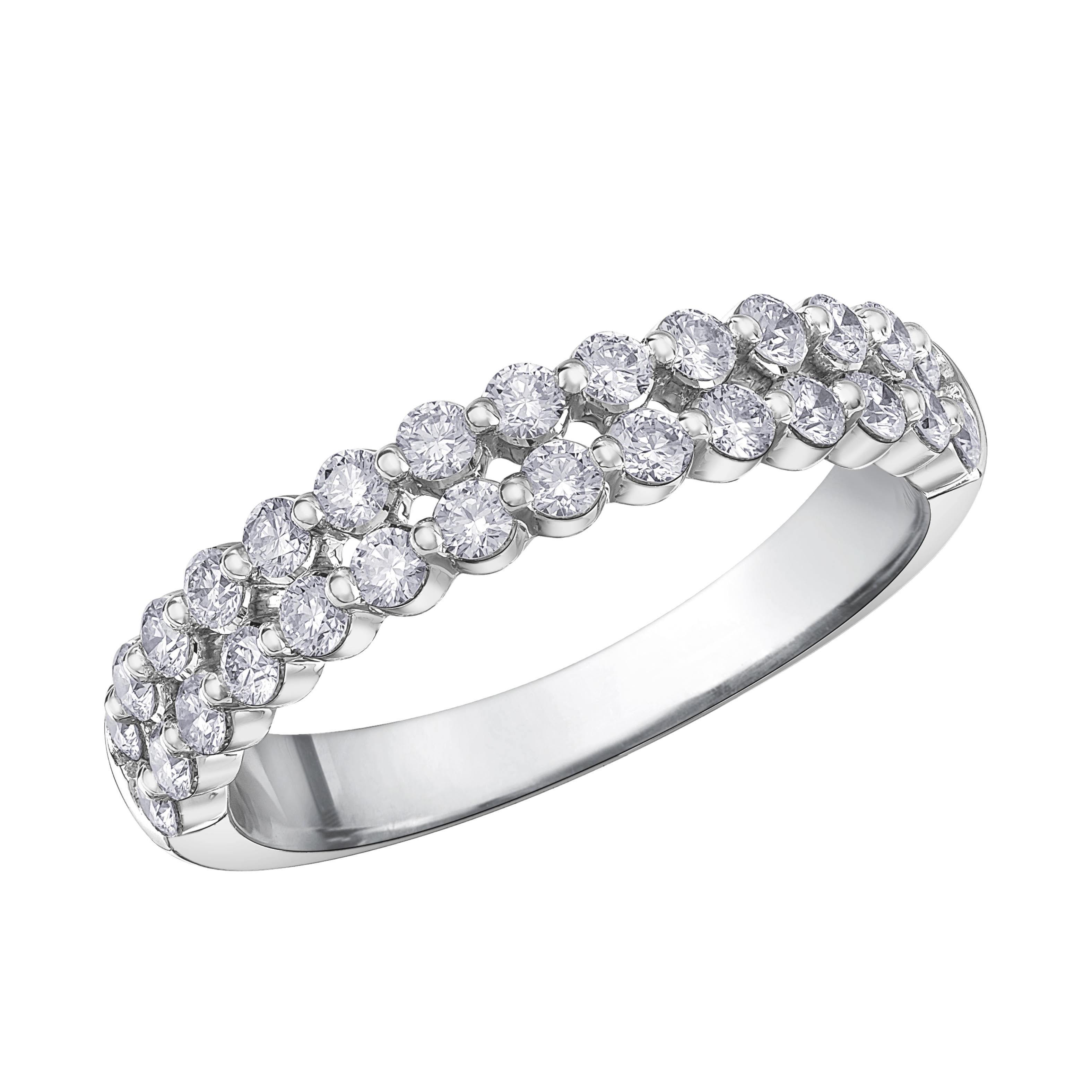 Double Row Diamond Band