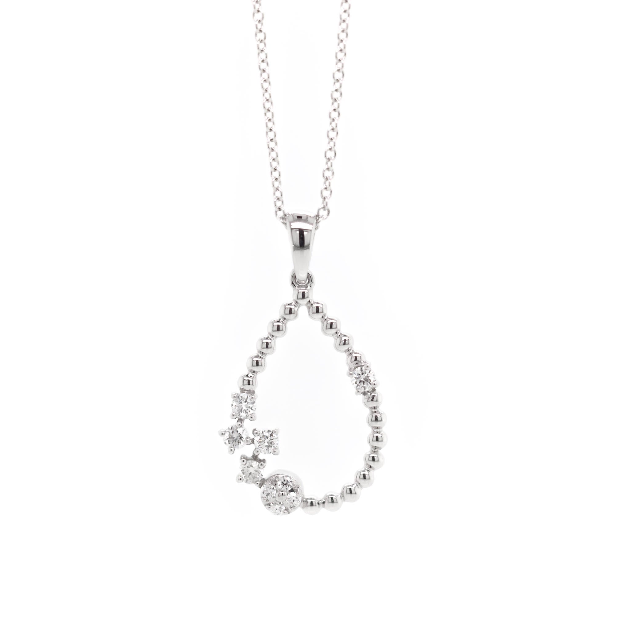 Diamond Teardrop Necklace