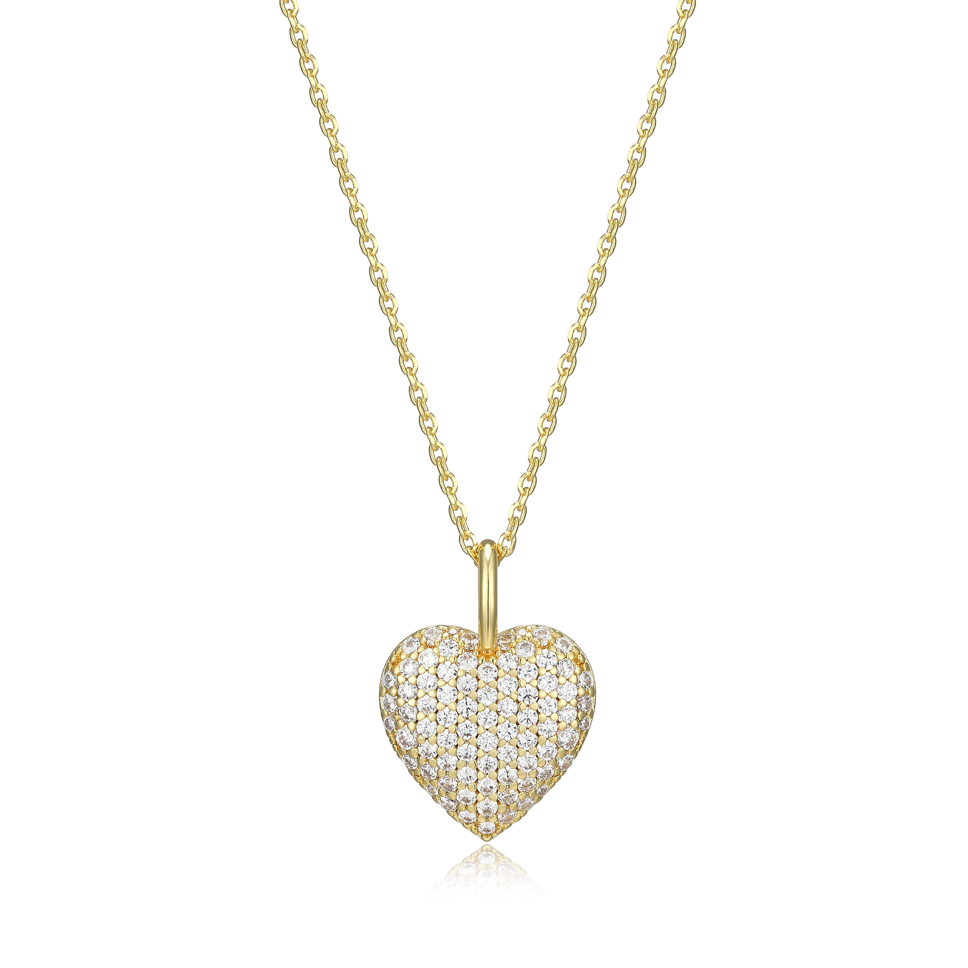 Pave Heart Necklace