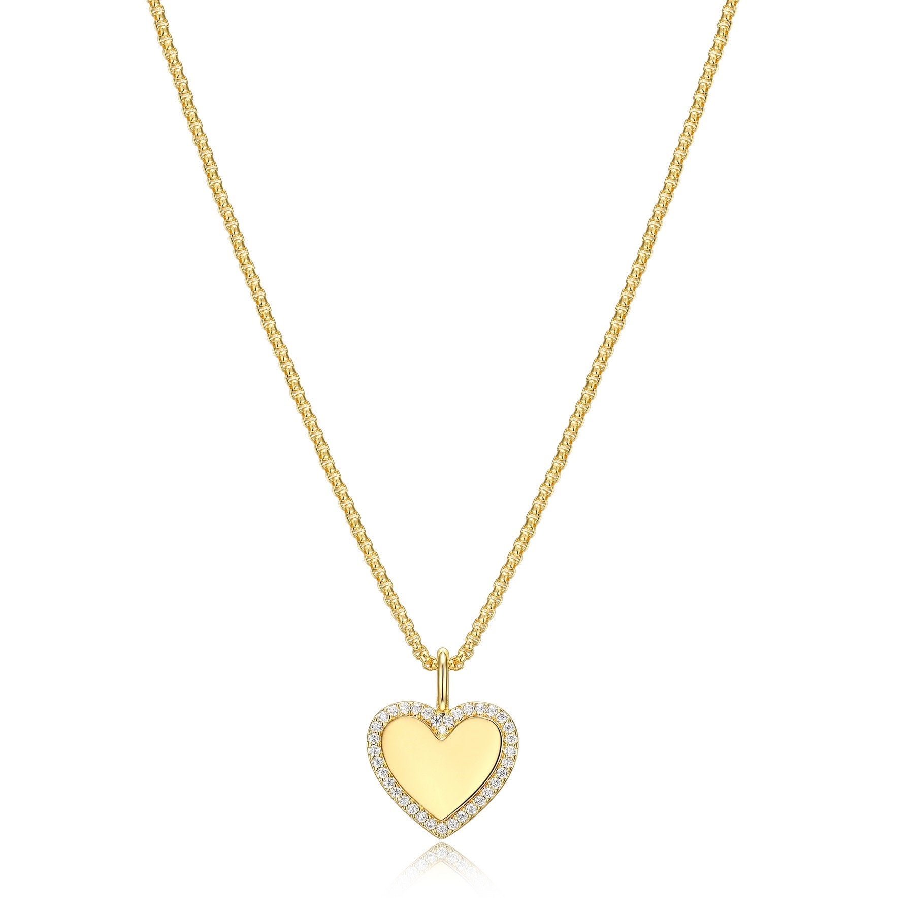 Heart Disc Necklace