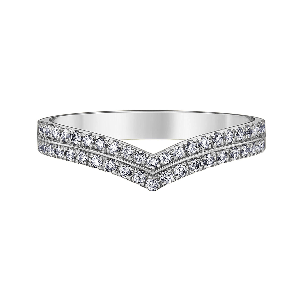 Canadian Diamond Double Chevron Fashion Ring