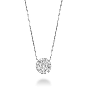 14k Gold Diamond Pave Necklace