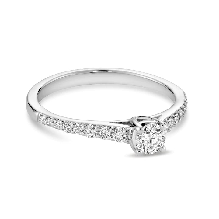 14k Gold 0.23 Round Diamond Engagement Ring