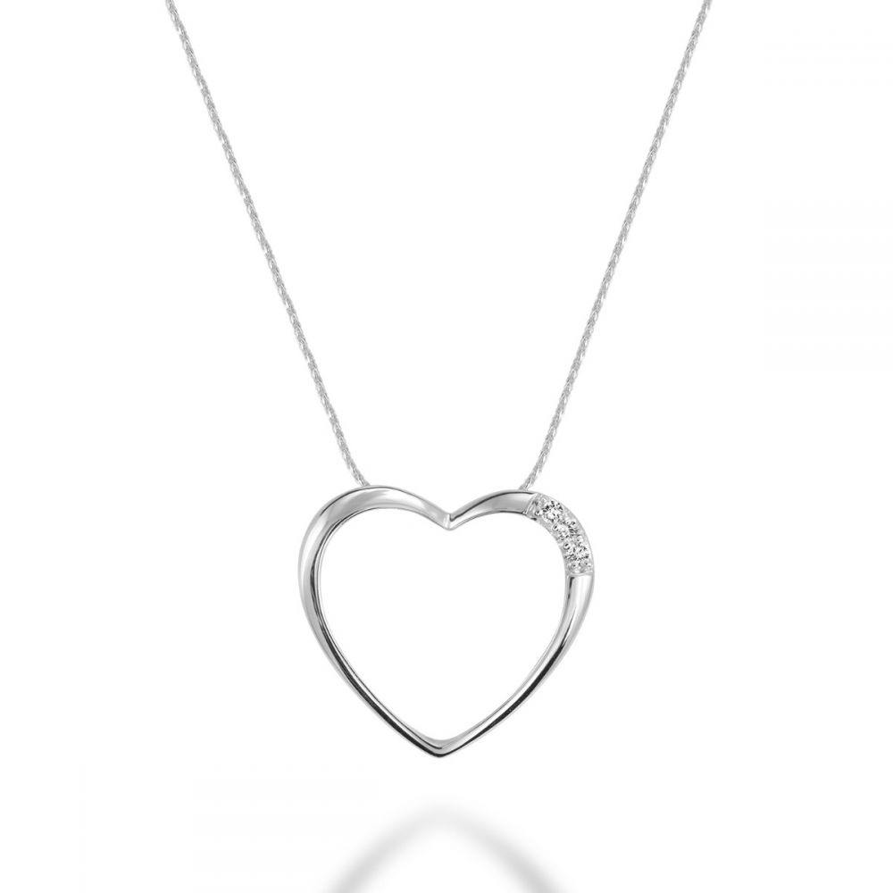RNB 10K GOLD HEART DIAMOND NECKLACE - Appelts Diamonds