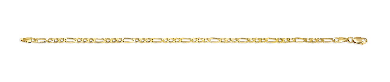 10k Yellow Gold Figaro Anklet