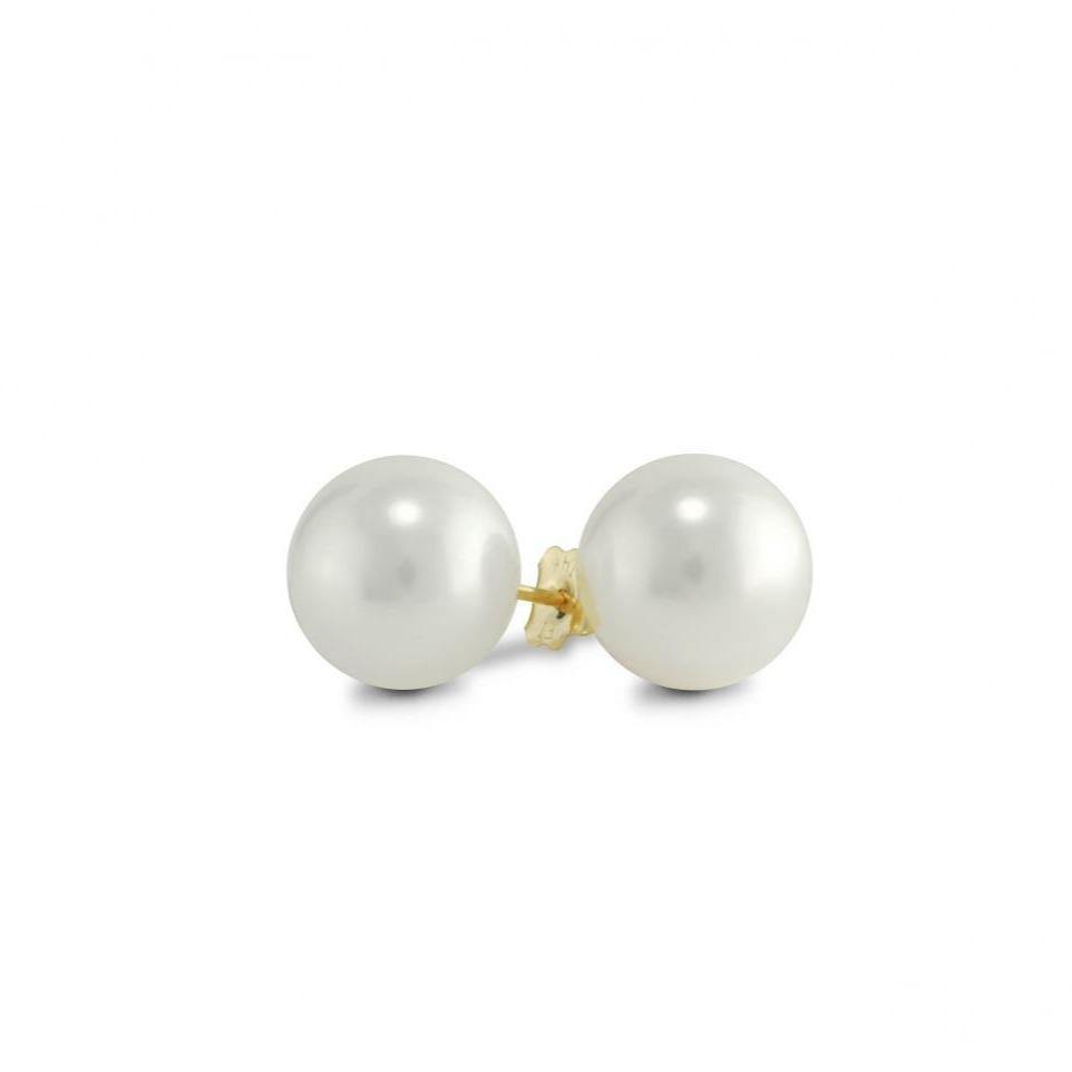 10K YELLOW GOLD FRESHWATER PEARL EARRINGS - Appelt's Diamonds