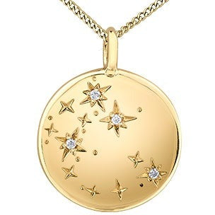 10K Yellow Gold Constellation Necklace