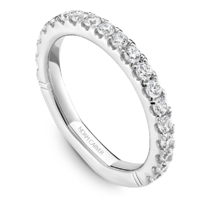 NOAM CARVER ATELIER 18K WHITE GOLD LADIES WEDDING BAND - Appelt's Diamonds
