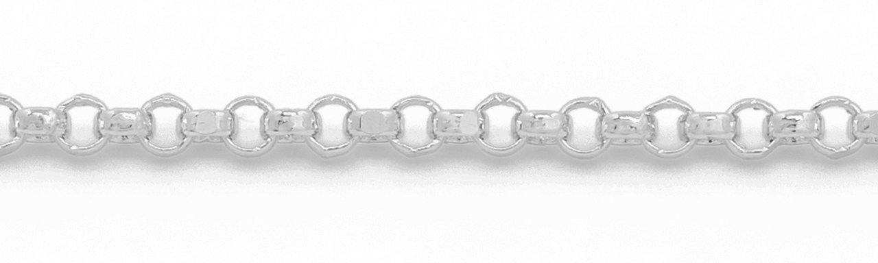 BELLA ORO CHAIN 10K WHITE ROLO 18"- 20" - Appelt's Diamonds