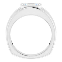 Men's Emerald Cut Engagement Ring