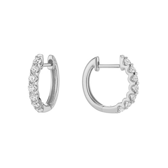 Diamond Huggie Earrings