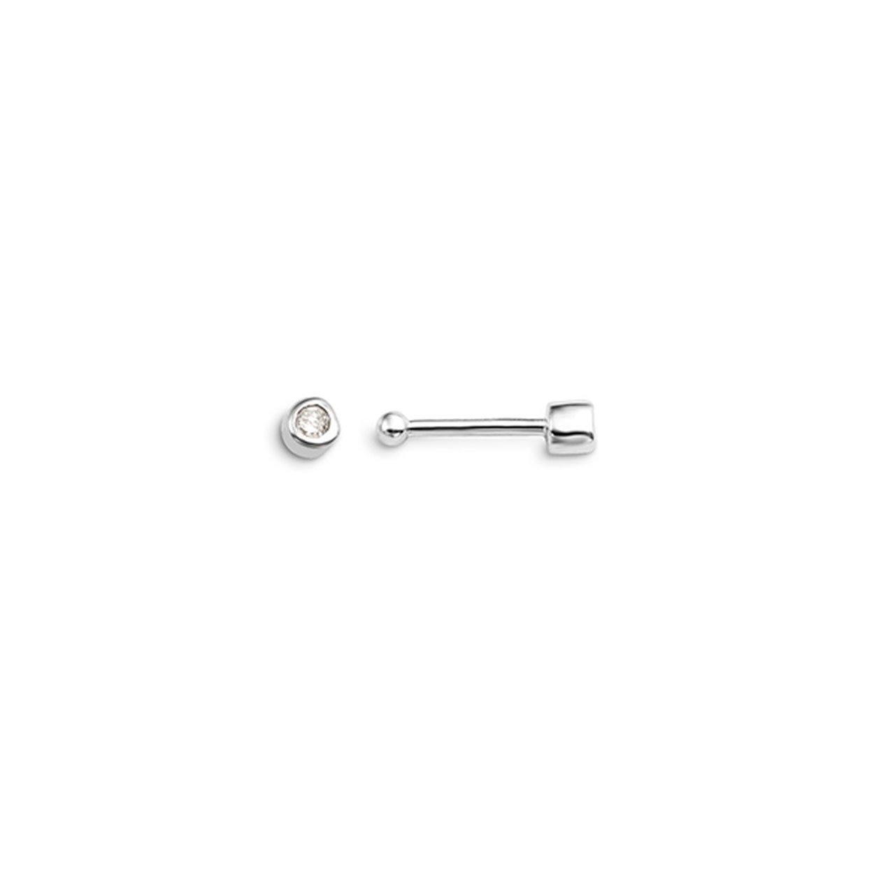 BELLA 14K GOLD NOSE STUD BONE WITH DIAMOND - Appelt's Diamonds