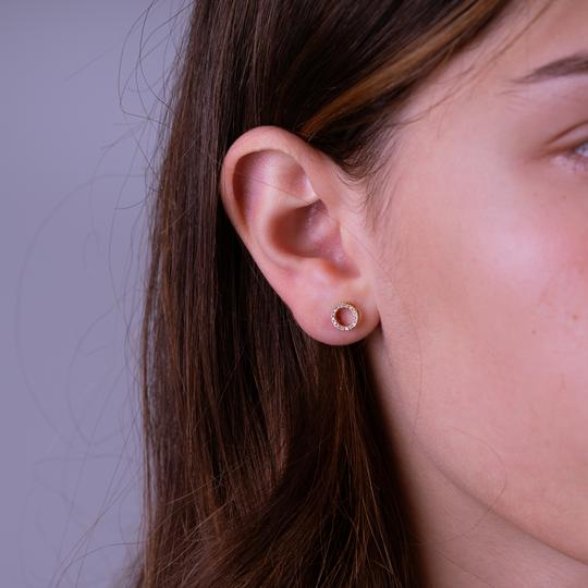 Earring Open Circle Stud