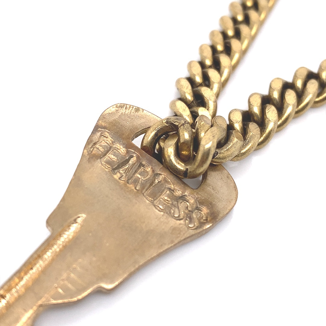 GIVING KEY REBEL GOLD FEARLESS NECKLACE