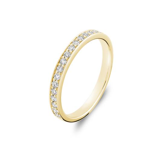 14k Gold Diamond Wedding Band