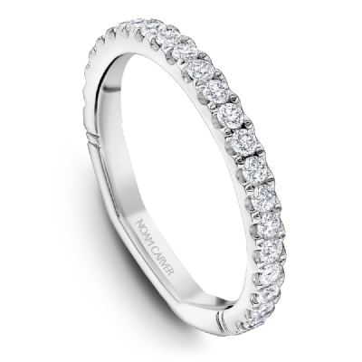 NOAM CARVER ATELIER 18K WHITE GOLD & DIAMOND LADIES WEDDING BAND - Appelt's Diamonds