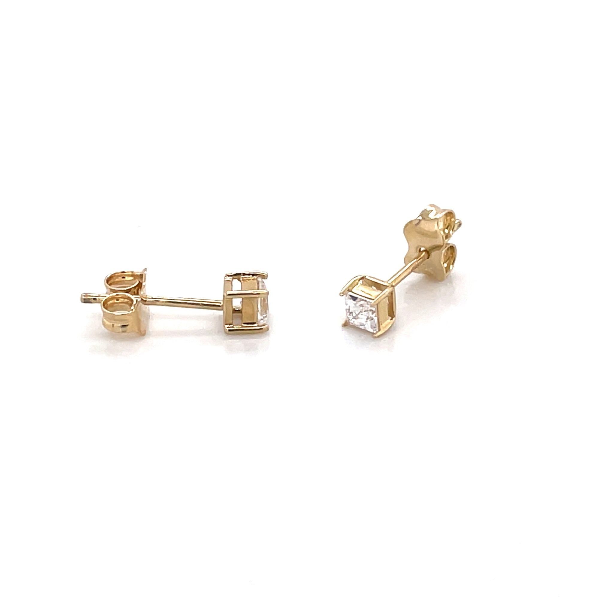 Princess Cubic Zirconia Studs