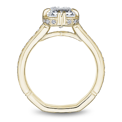 ATELIER YELLOW GOLD EMERALD CUT ENGAGEMENT RING - Appelts Diamonds