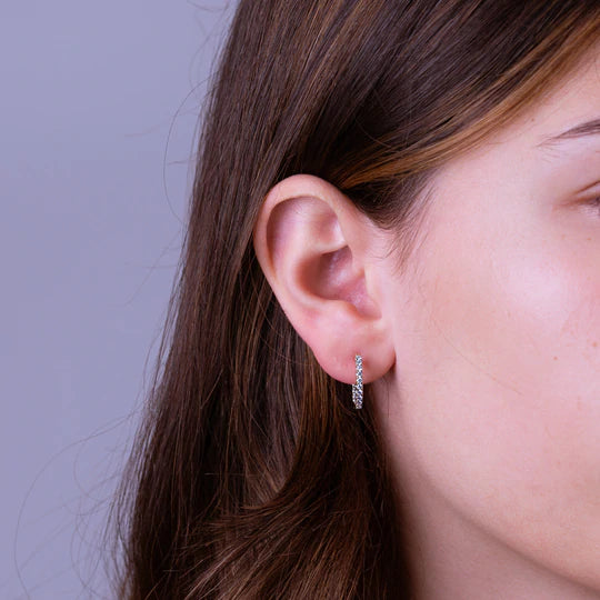 Diamond Hoop Earrings