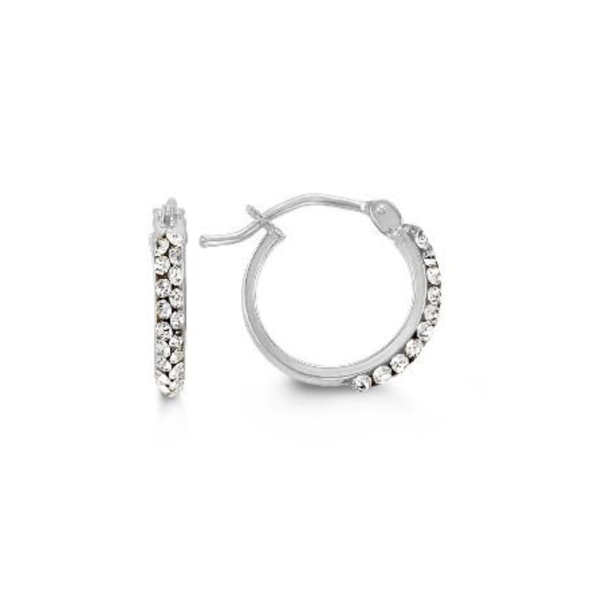 Cubic Zirconia Hoop Earrings