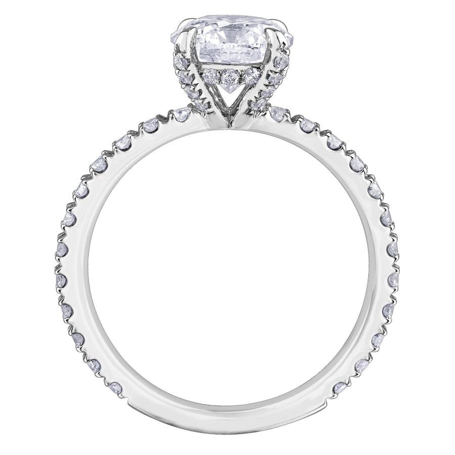18K White Gold Round Brilliant Canadian Diamond Engagement Ring