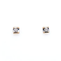 Forever Jewellery 10K Yellow Gold Diamond Earrings