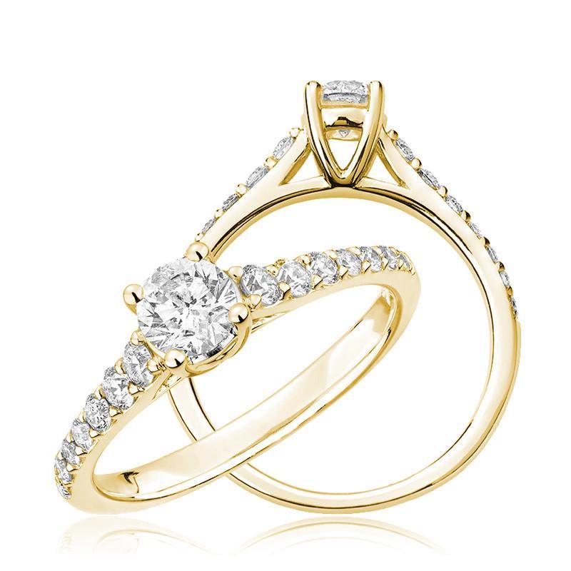14K GOLD 0.19 ROUND DIAMOND ENGAGEMENT RING - Appelt's Diamonds