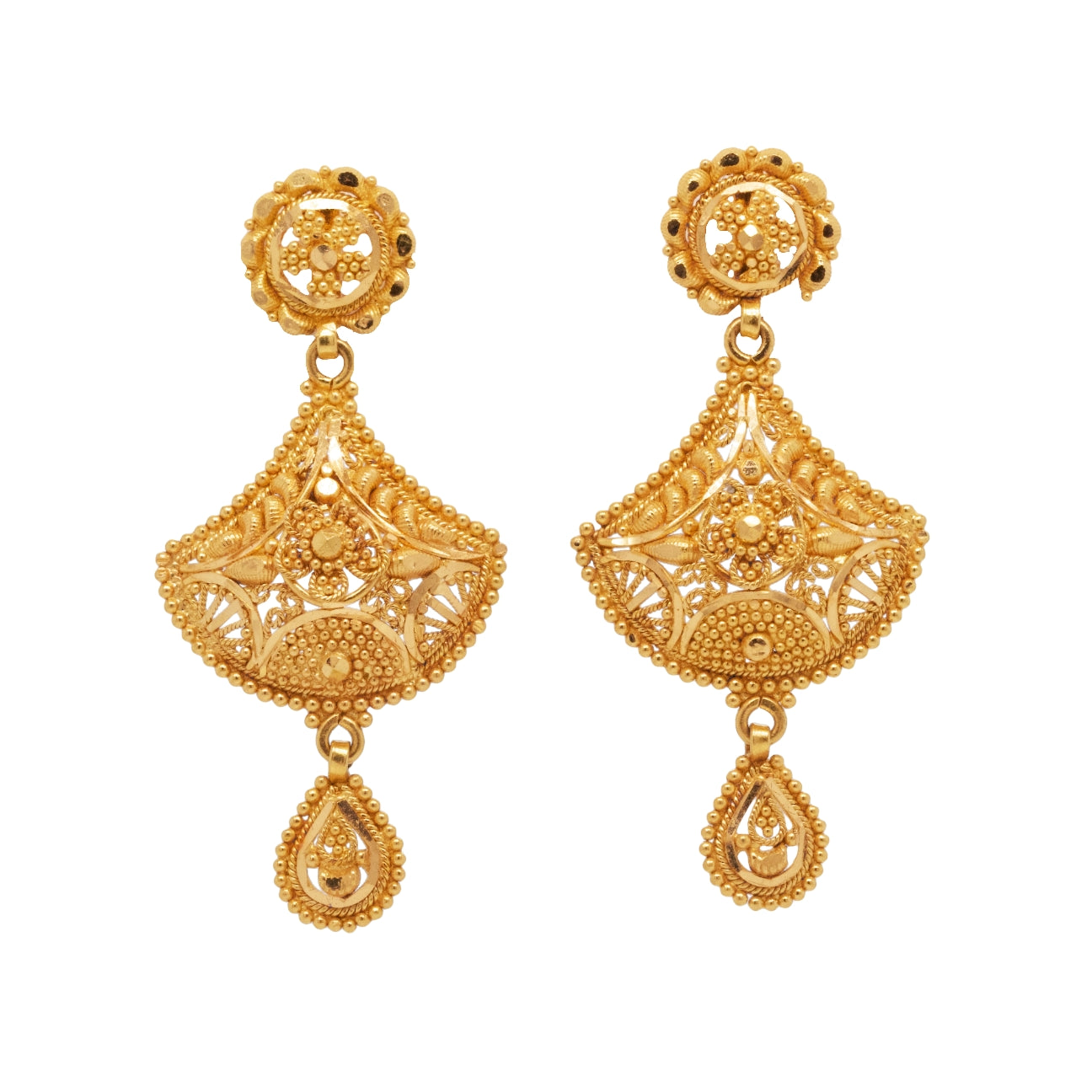 Set of 2025 gold earrings