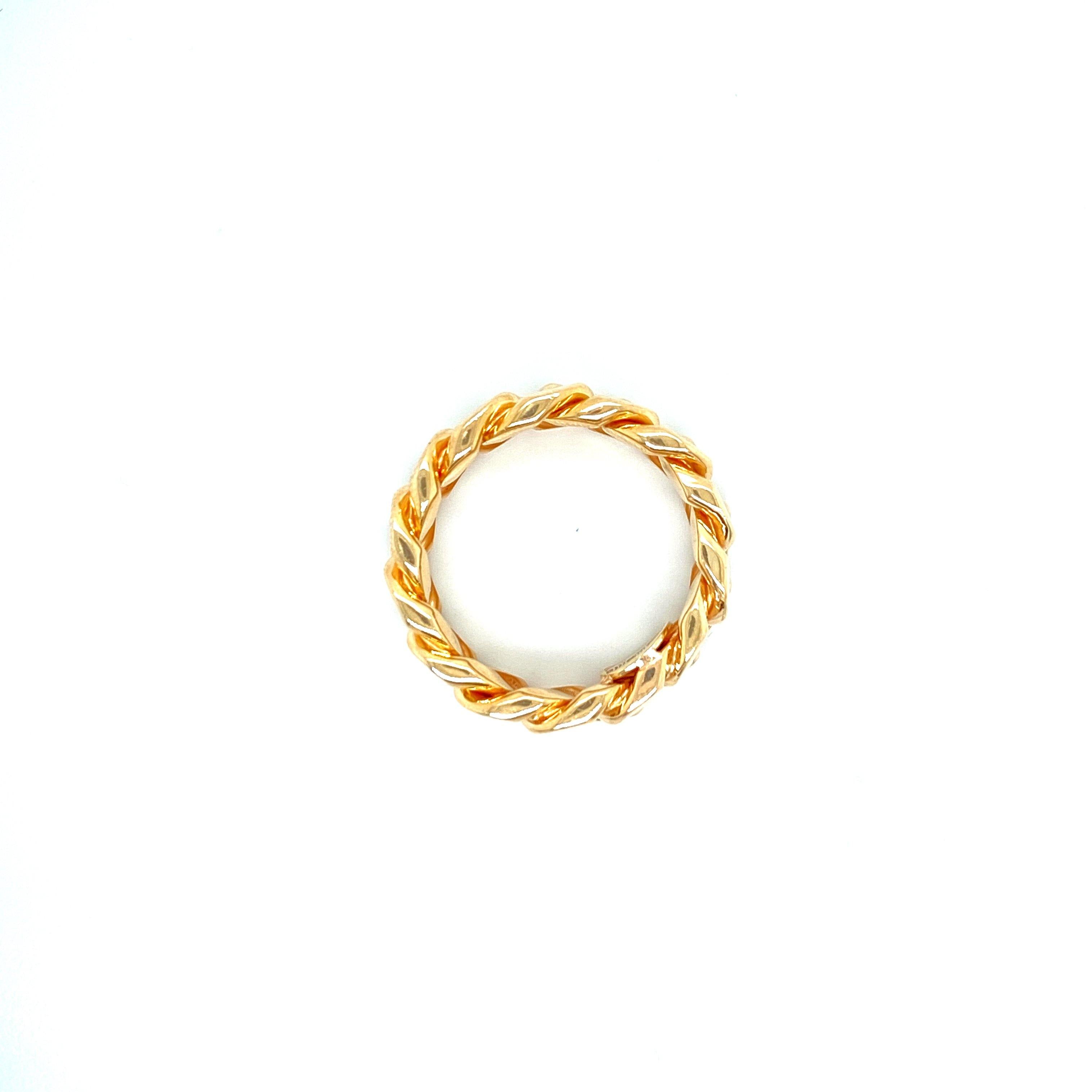 10K SOLID YELLOW GOLD MIAMI CUBAN RING 8MM SIZE 9 - Appelt's Diamonds