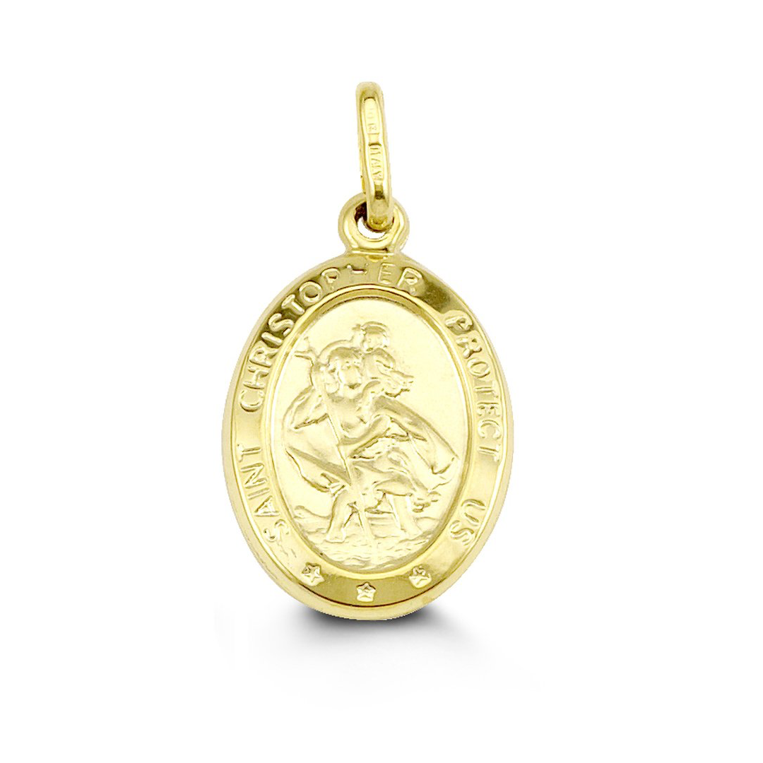 10K GOLD SAINT CHRISTOPHER PENDANT - Appelts Diamonds