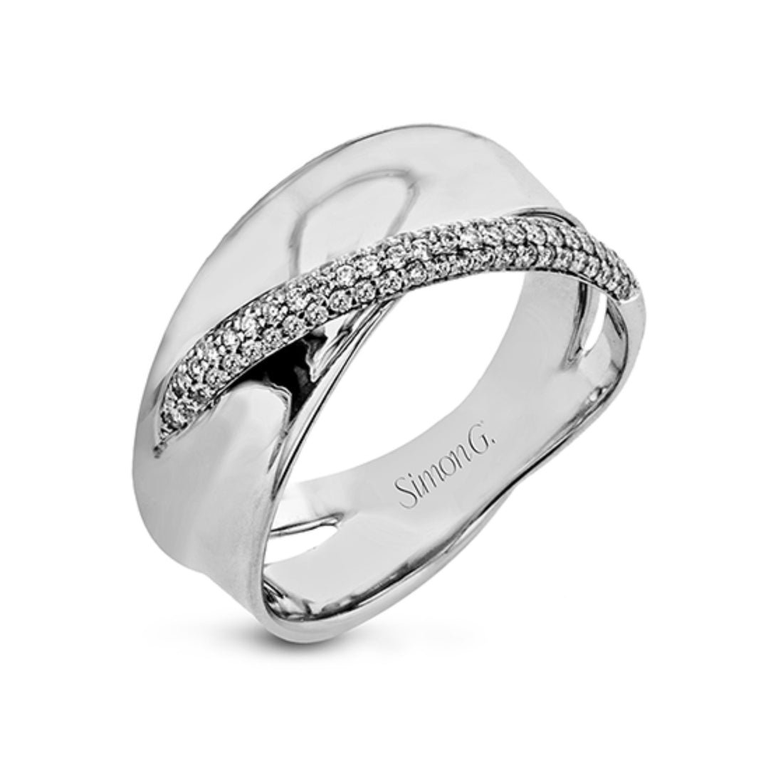 18k White Gold Diamond Fashion Ring