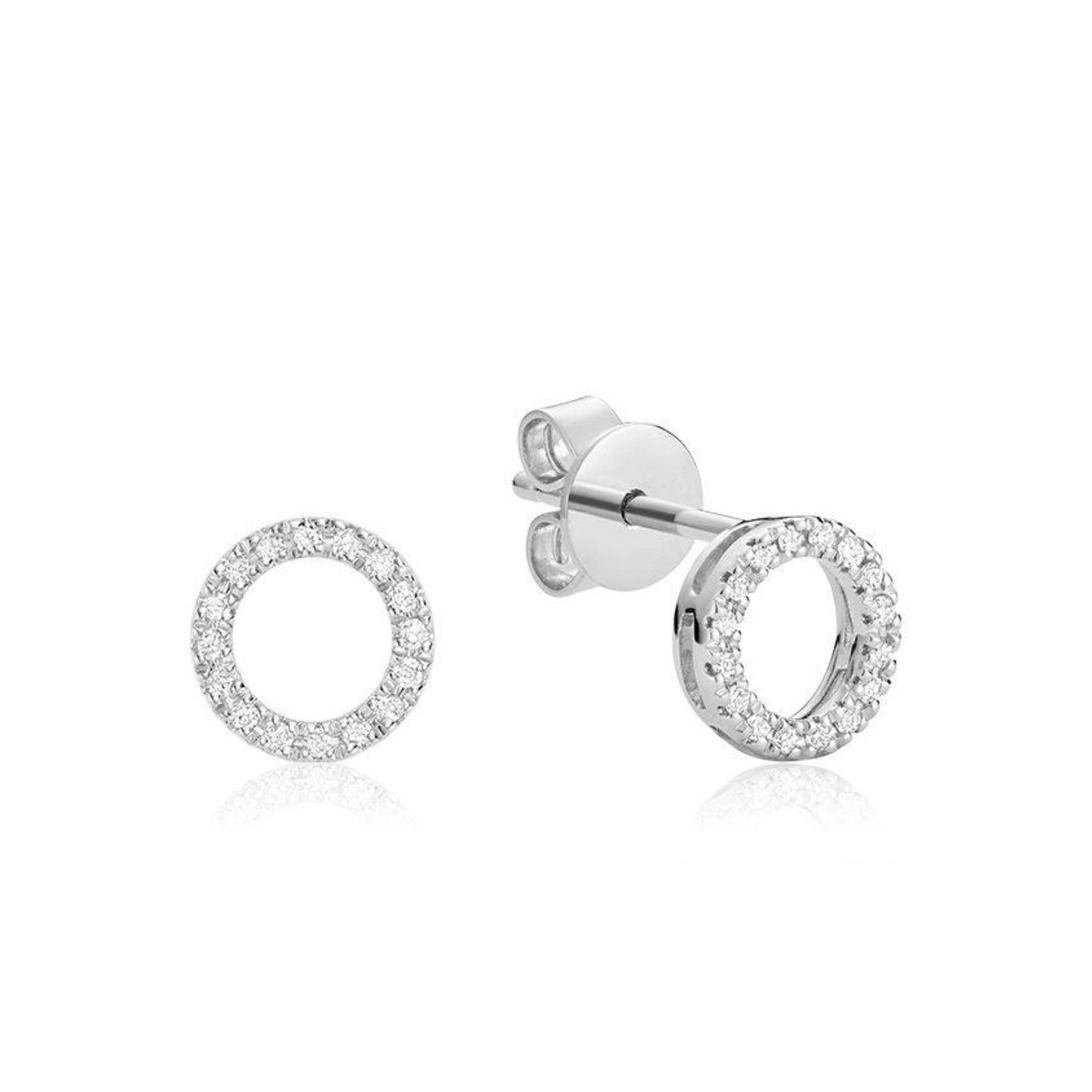 Earring Open Circle Stud