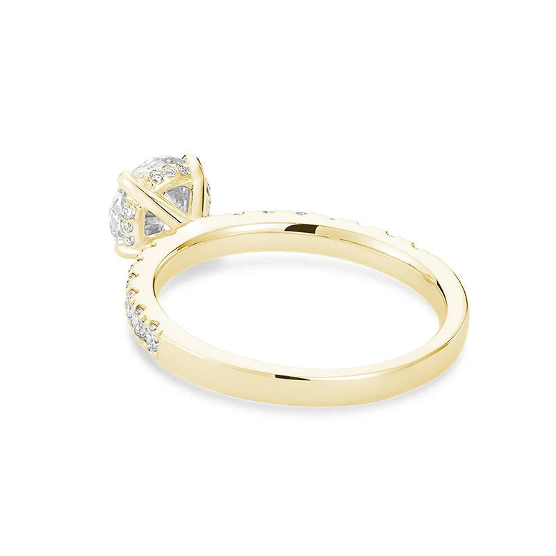 Lab Grown Diamond Halo Engagement Ring
