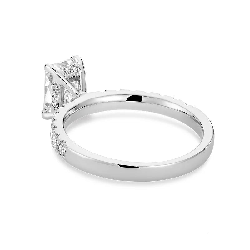 Lab Grown Radiant-Cut Engagement Ring