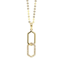 10k Gold & Diamond Looped Necklace