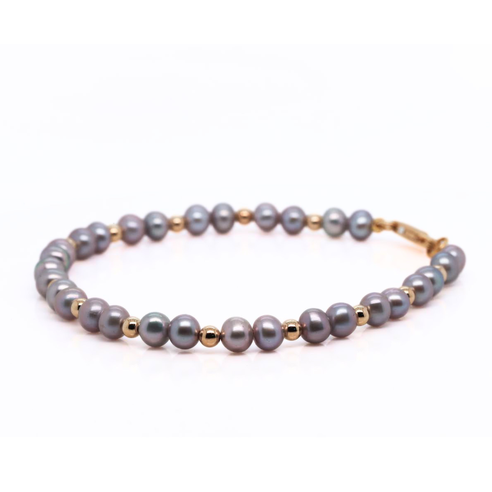 Grey Pearl Bracelet