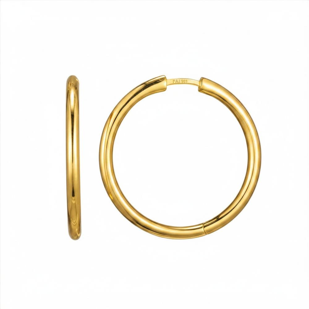 High Polished Hoops