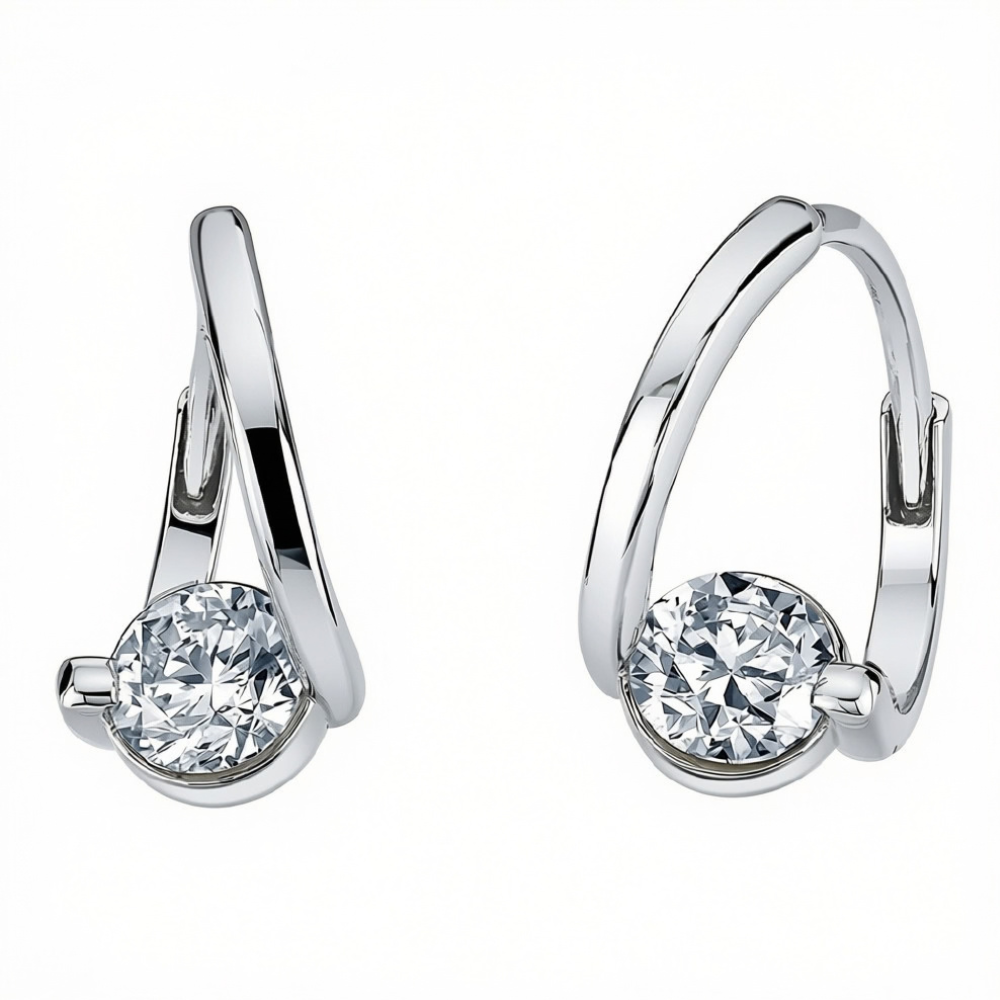 Canadian Diamond Huggie Hoop