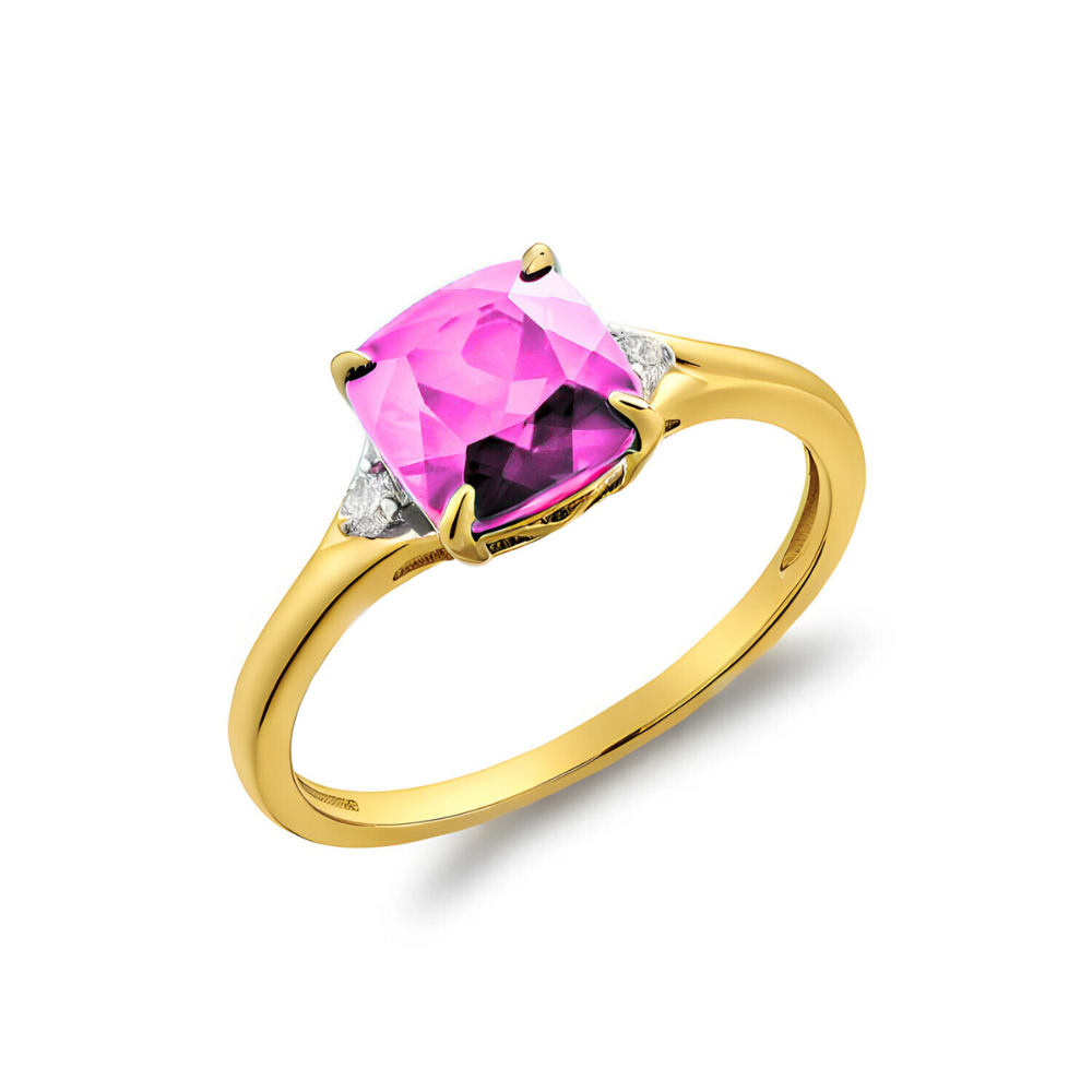 Diamond & Birthstone Fashion Ring