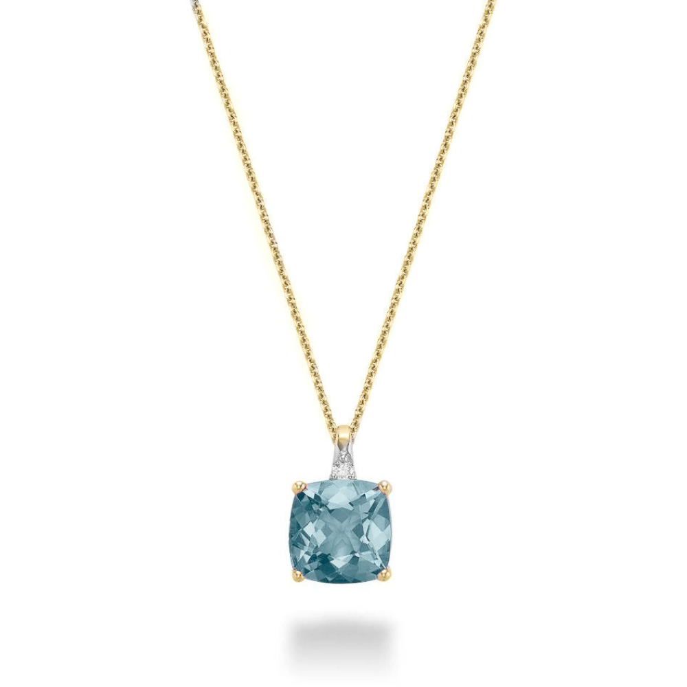 Diamond & Birthstone Necklace