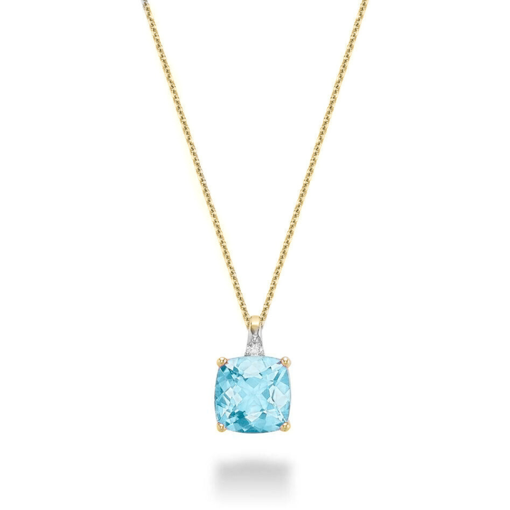 Diamond & Birthstone Necklace