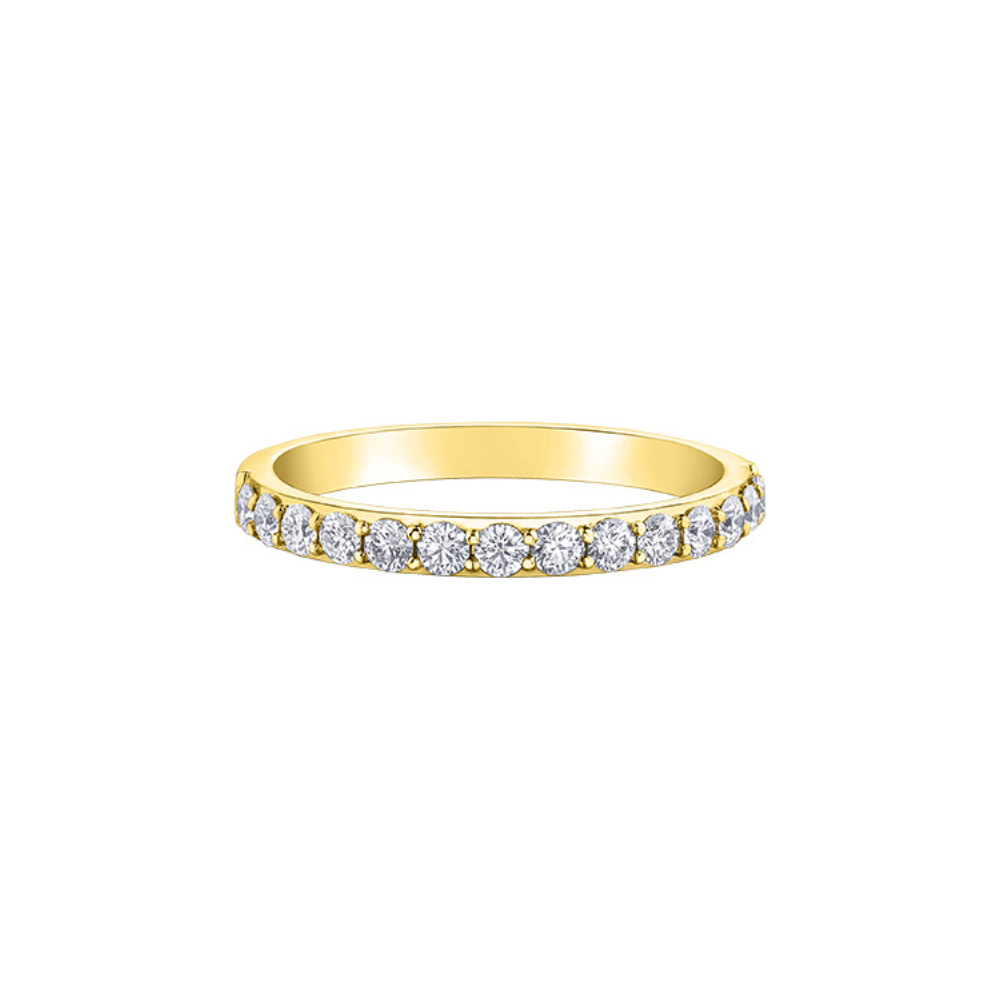 14K Yellow Gold Canadian Diamond Wedding Band