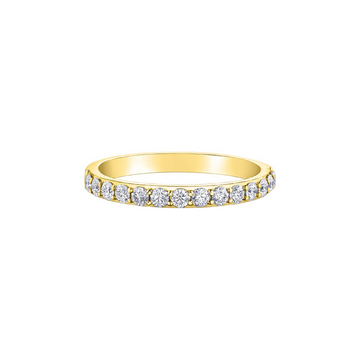 14K Yellow Gold Canadian Diamond Wedding Band