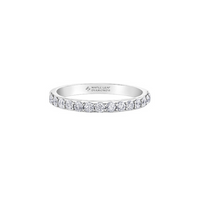 14K White Gold Diamond Band