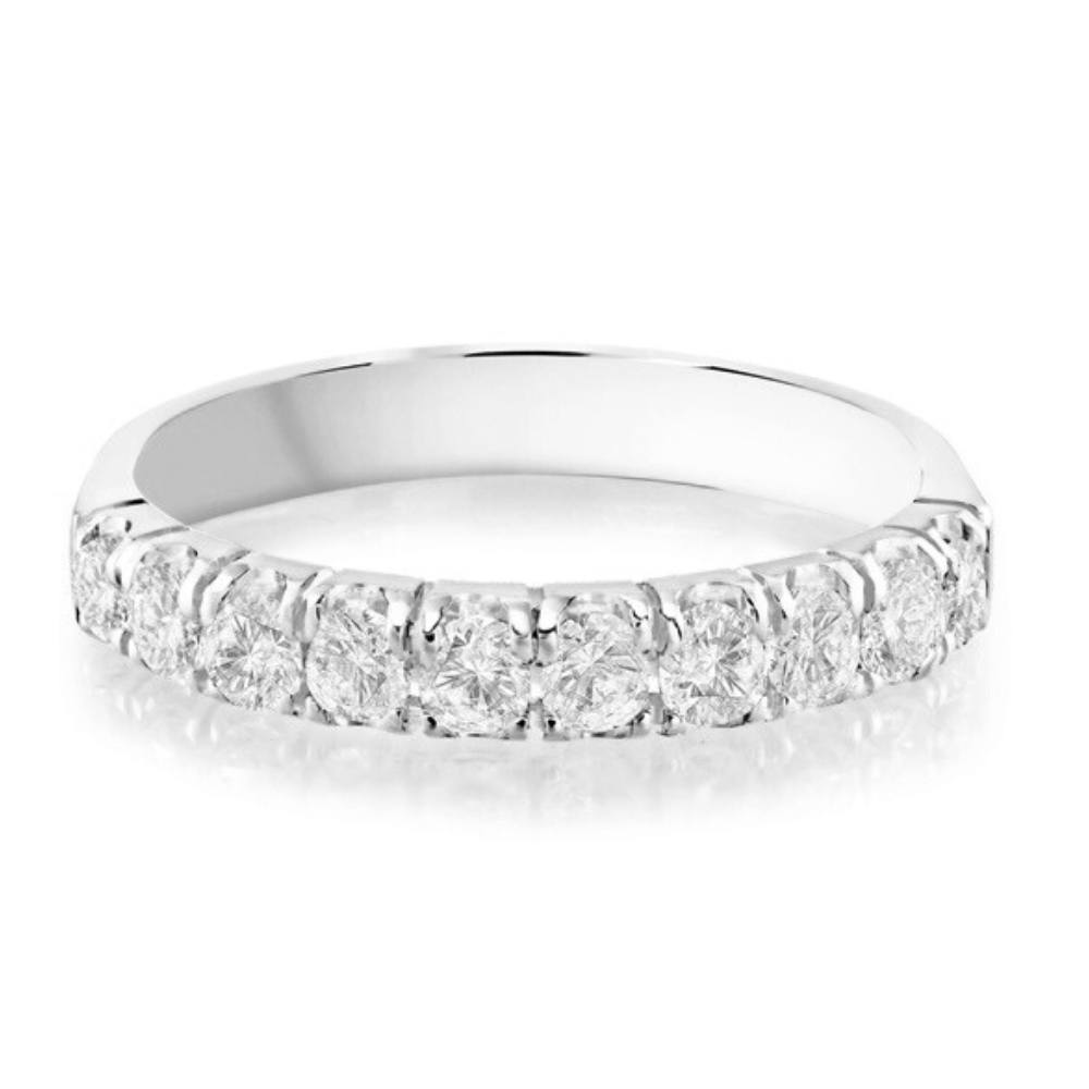 14K Gold Diamond Wedding Band