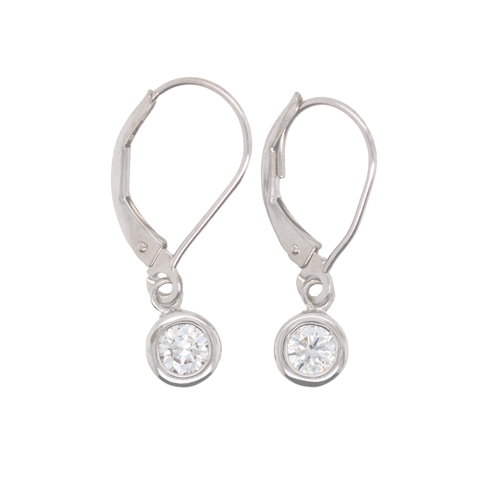 Canadian Diamond Leverback Earrings