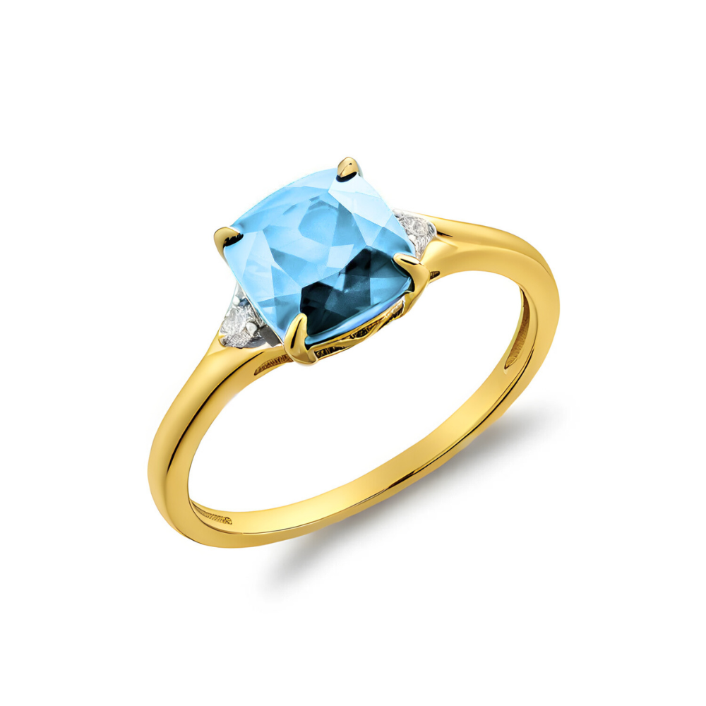 Diamond & Birthstone Fashion Ring