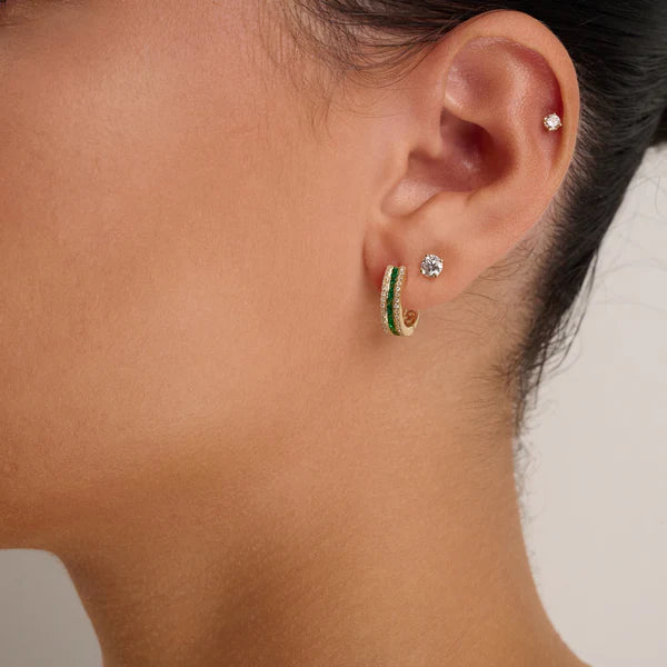 Diamond & Gemstone Huggies