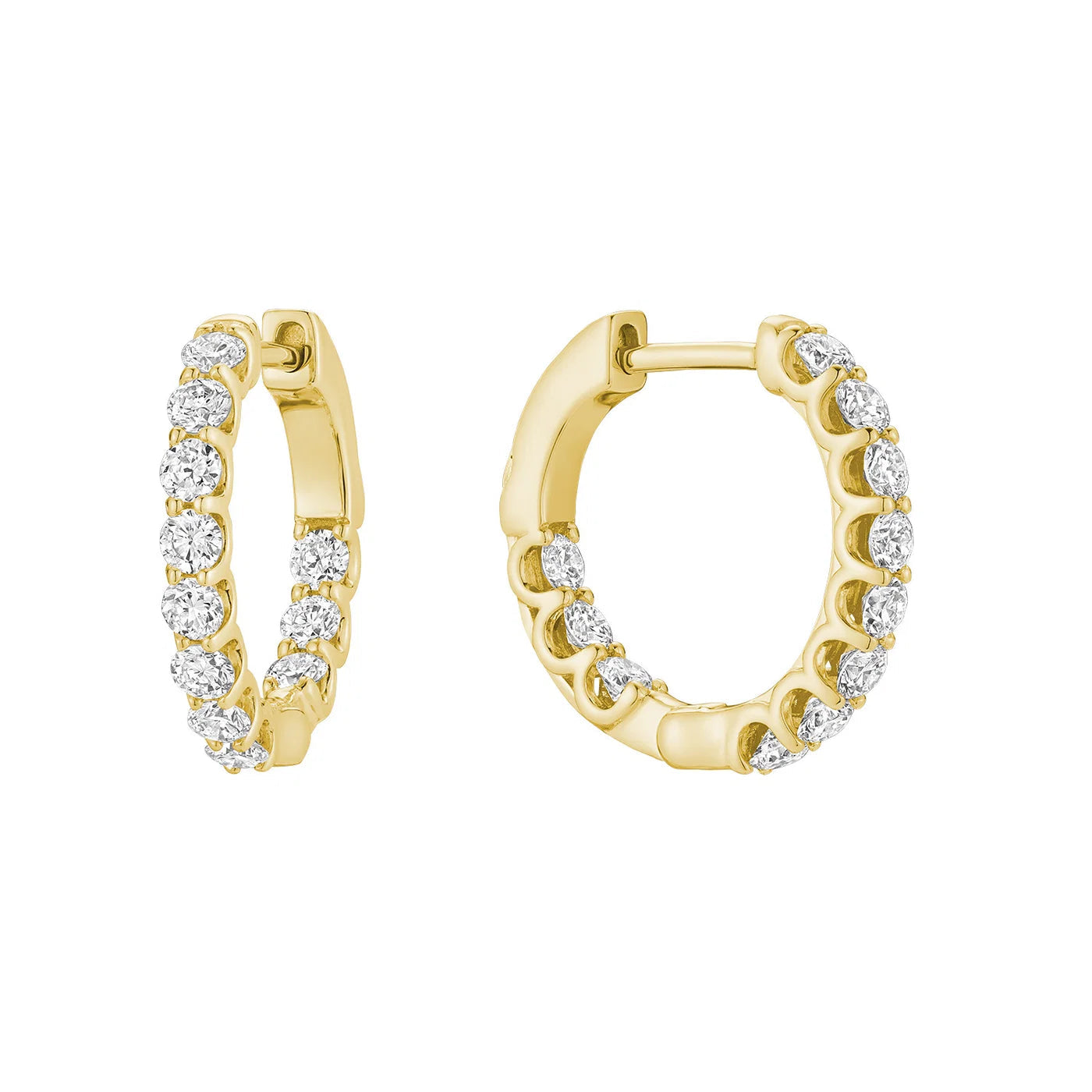 Lab Diamond Inside Out Hoop