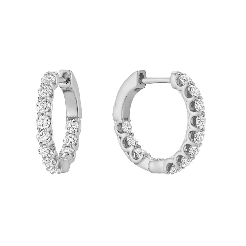 Lab Diamond Inside Out Hoop